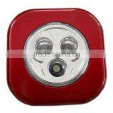 3pcs LEDs Green Touch Lamp Push Night Light