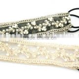 Wholesale Fashion lady's lace pearl beads hairband jewelry