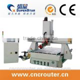High speed Auto tool changing 4 axis cnc wood router machine
