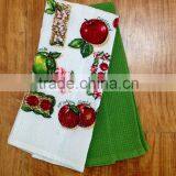 Printed Waffel Tea Towel Yarn Dye Tea Towel Dish Towel Kitchen Towel thumbnail-2