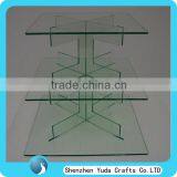 3 Tiers Acrylic Wedding Cake Stand, Display Stand for Cupcake, Square Clear Glass Cake Stand thumbnail-1