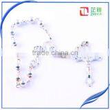 Round Silver Bead Catholic Rosary thumbnail-1