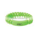New Design Best Sales Silicone Tyvek Wristband Twist Rubber Braided Wristband thumbnail-1