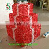 Hot Sale 3d Led Light Gift Box Light Christmas Decoration