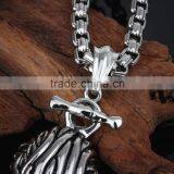 Newest Fashion Stainless Steel Casting and Polish Eagle Pendant thumbnail-4