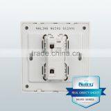Wenzhou Manufacturer Pure White With Silver Ring 1 Gang 2 Way Electric Wall Switch thumbnail-3