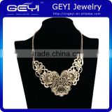 Indian style alloy necklace matte gold surface wholesales Indian style alloy necklace matte gold surface