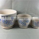 Ceramic Flower Pot Different Size With Same Pattern thumbnail-2