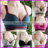 New Women Racerback Sports Bra Yoga Fitness Padded Stretch Seamless Gym Tank Top Bra M/L