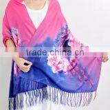 2016 New Fashion Custom Printed 100% Silk Scarf thumbnail-4
