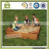 SD-SB04 Hot Wooden Sandbox With Canopy and Bench Seats thumbnail-1