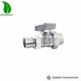 Sanitary Brass Ball Valve With Aluminium Butterfly Handle thumbnail-1