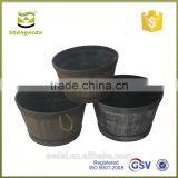 2015 High Quality New Design Decorative Unfinished Wooden Flower Pot