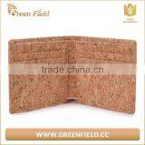 2017 Custom Designer Natural Cork Leather Wallet Wood Materail Men Wallet thumbnail-1