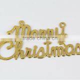 Silver/Golden English Merry Christmas Alphabet Decorative Hanging Ornaments Christmas Words Decorations thumbnail-1