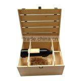 100% High-Quality Pine Wood Red Wine Square Box, Bottle Storage Packaging Box thumbnail-3