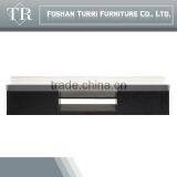 Gloss White and Black White Marble Top Side Table thumbnail-2