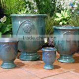 [Ecova-Shop] Vietnam Glazed Ceramic Cup Pots for Garden and Flower Planter thumbnail-1