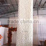 GNW FLW1608025-001 20ft White Hydrangea Flower Wall for Wedding Stage Backdrop thumbnail-2