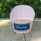 Galvanized Metal Gardening Artificial Flower Decor Plant Pots thumbnail-2