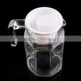 Hot Style 0.5L Transparent High Clear Juice Octagonal Glass Pot thumbnail-1