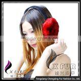 CX-EM-03P Fashion Cute Rex Rabbit Fur Ear Muff thumbnail-3