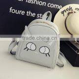 2017 Shoulder Bag Women for Shopping Black Daily Leather Backpack Animal Cute Cat Bag thumbnail-5
