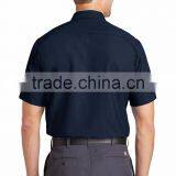 Factory Custom Logo Short Sleeve Shirt Uniform Work Clothes Cotton Mechanic Workwear In Baoding thumbnail-6