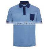 Promotional High Quality 100% Cotton Blank Short Sleeve Pure Color Polo Shirts With Pockets thumbnail-6
