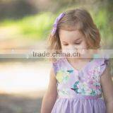 Wholesale Clothing Floral Sundress Baby Girl Party Dress Children Frocks Designs thumbnail-4
