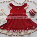 2016 Hot Sale Baby Girls Holiday Boutique Red Dress for Kids Girl Christmas Dresses thumbnail-4