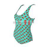 OEM Sublimation Printed One Piece Brazilian Women Swimwear thumbnail-3
