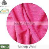 Customized Jersey Fabric Wholesale 100% Merino Wool Knit Fabric