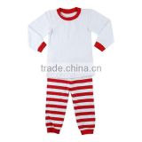 Factory direct supply winter wear red stripe pant christmas cotton boutique pajamas
