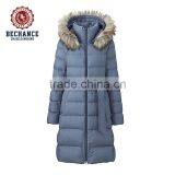 Women's Long Down Jacket With Faux Fur thumbnail-2