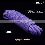 Purple 3M Reflective Round Laces With Retail Package - High Quality 3M Rope Shoelaces For Marathon Hiking Running & Walking thumbnail-1