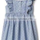 Bulk Wholesale 2017 Kids Clothing Cute Baby Girl Summer Clothes Elegant Floral Flutter Dress thumbnail-3