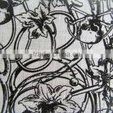 Pure Linen Yarn Dyed Printed Fabric