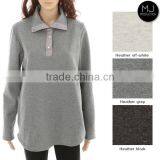 Factory Heather Fabric Winter Pullover Women Clothing thumbnail-1