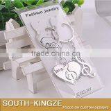 Lover Music Note Hearts Keychain thumbnail-5