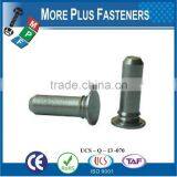 Made in Taiwan Flush Mounted Head Unthreaded Stainless Steel Self Clinching Pin thumbnail-3