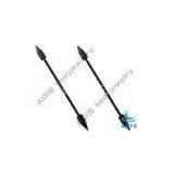 Anodized Black Cone 316l Stainless Steel Ear Industrial Piercings Jewelry Without Stone thumbnail-1