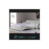 Italian Leather Bed Frame, Synthetic Leather Bed, Modern European Leather Bed thumbnail-1