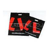 Black and Red LDPE / HDPE Plastic Bags Recyclable / UV Printing