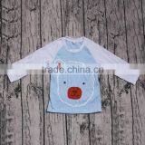 Lovely Design Long Sleeve T-shirts for Unisex Babies Wholesale Offset Print Cartoon Bear Children Tees Tops Raglan Sleeve Outfit thumbnail-2