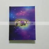 Merry Christmas Hardcover Custom LED Lighting Up Diary/Notebook With Fiber Optic