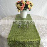 Glitter Sequins Fancy Wedding Green Table Runner thumbnail-2