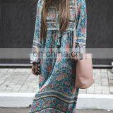 2018 Hot Sale Bohemia Style Woman Maxi Lady Dress thumbnail-4