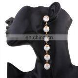 Fashionable Simple Long Pearl Tassel Earrings thumbnail-4