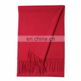 factory wholesale 2017 new fashion women winter warm solid fine wool scarf